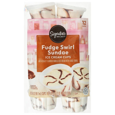 Signature SELECT Ice Cream Cups Chocolaty Sundae - 12-3 Oz - Image 2