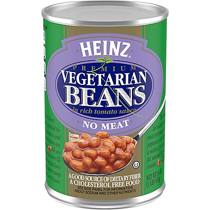 Heinz Premium Vegetarian Beans in Rich Tomato Sauce with No Meat In Can - 16 Oz - Image 3