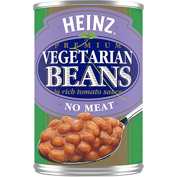Heinz Premium Vegetarian Beans in Rich Tomato Sauce with No Meat In Can - 16 Oz