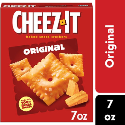 Cheez-It Cheese Crackers Baked Snack Original - 7 Oz - Image 1