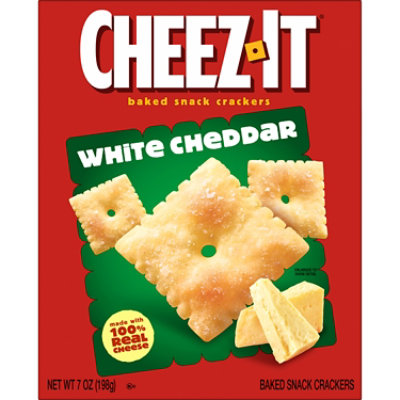 Cheez-It Cheese Crackers Baked Snack White Cheddar - 7 Oz - Image 8