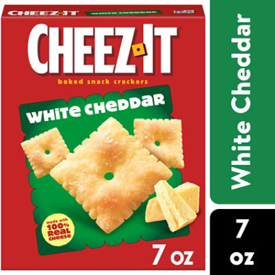 Cheez-It Cheese Crackers Baked Snack White Cheddar - 7 Oz - Image 1