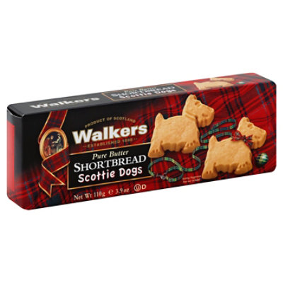 Walkers Shortbread Pure Butter Scottie Dogs - 3.9 Oz