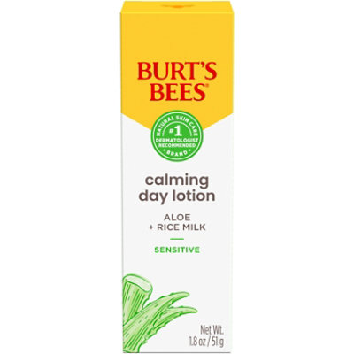 Burt's Bees Calming Day Face Lotion With Aloe and Rice Milk - 1.8 Oz - Image 1