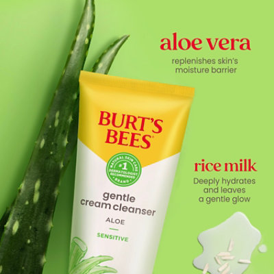 Burt's Bees Sensitive Solutions Gentle Cream Cleanser With Aloe - 6 Fl. Oz. - Image 4