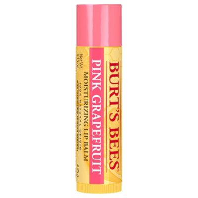 Burts Bees Lip Balm Moisturizing Pink Grapefruit - 0.15 Oz - Image 1