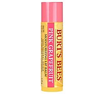 Burts Bees Lip Balm Moisturizing Pink Grapefruit - 0.15 Oz
