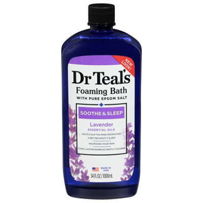 Dr Teals Foaming Bath Epsom Salt Pure Soothe & Sleep With Lavender - 34 Fl. Oz. - Image 3