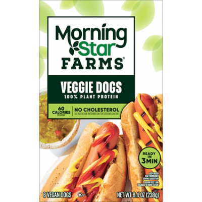 MorningStar Farms Meatless Hot Dogs Plant Based Protein Original 6 Count - 8.4 Oz  - Image 7