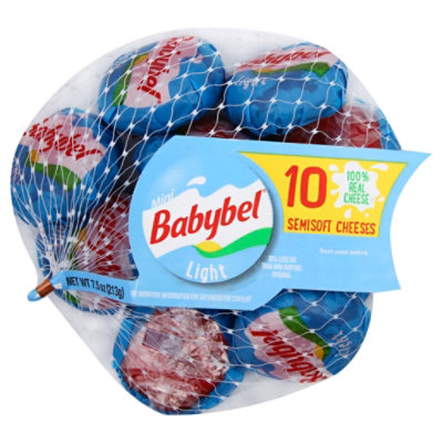 Babybel Mini Light Snack Cheese 10 Pack - 7.5 Oz.