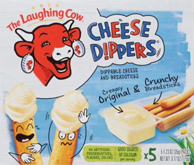 The Laughing Cow Creamy Cheese Dipper & Classic Breadsticks - 5-1.23 Oz. - Image 2