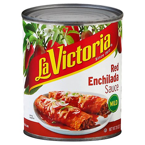La Victoria Sauce Enchilada Red Mild Can - 28 Oz