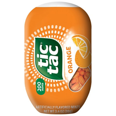 Tic Tac Orange Flavored Mints On-The-Go Refreshment Bottle Pack - 3.4 Oz - Image 1