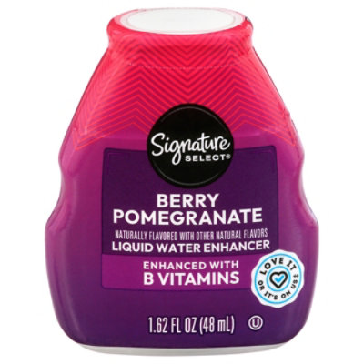 Signature SELECT Liquid Water Enhancer Berry Pomegranate - 1.62 Fl. Oz.