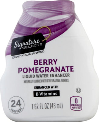 Signature SELECT Liquid Water Enhancer Berry Pomegranate - 1.62 Fl. Oz. - Image 2