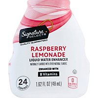 Signature SELECT Liquid Water Enhancer Raspberry Lemonade - 1.62 Fl. Oz. - Image 2