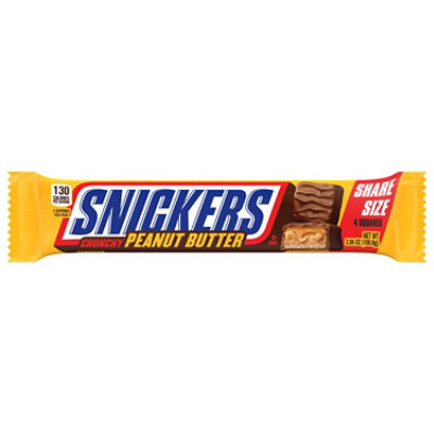 Snickers Candy Bar Squared Peanut Butter - 3.56 Oz