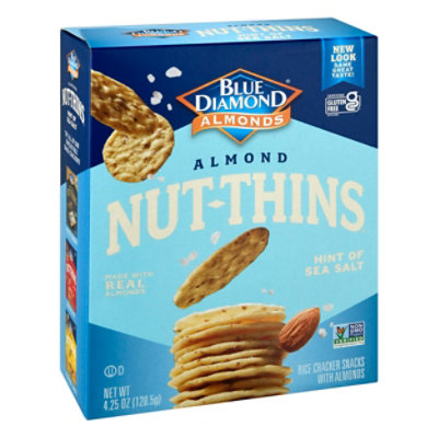 Blue Diamond Nut Thins Cracker Snacks Almond Nut & Rice Hint Of Sea ...