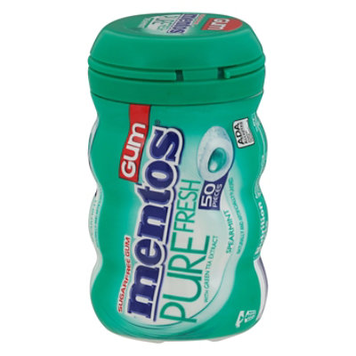 Mentos Pure Fresh Chewing Gum Sugarfree Spearmint - 50 Count - Image 2