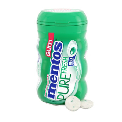 Mentos Pure Fresh Chewing Gum Sugarfree Spearmint - 50 Count - Image 2
