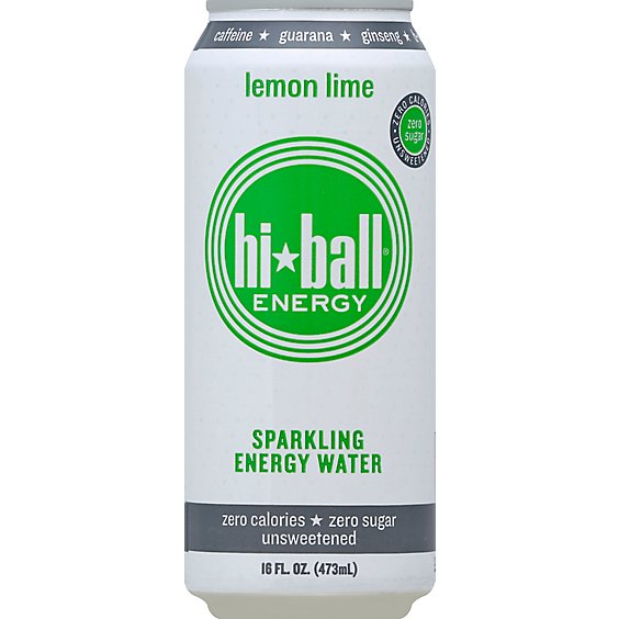 Hiball Energy Lemon Lime Energy Seltzer In Can - 16 Fl. Oz.