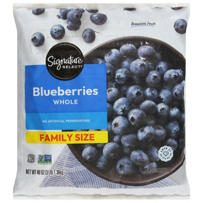 Signature SELECT Blueberries Whole Unsweetened - 48 Oz