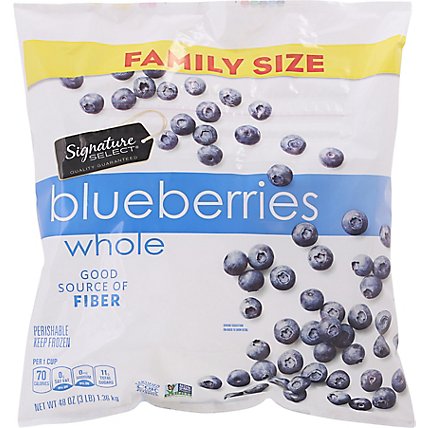 Signature SELECT Blueberries Unsweetened Whole - 48 Oz - Image 2