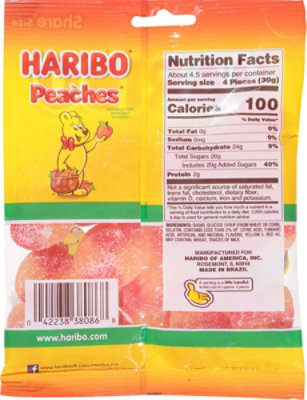 Haribo Gummi Candy Peaches - 5 Oz - Image 5