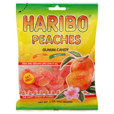 Haribo Gummi Candy Peaches - 5 Oz - Image 1
