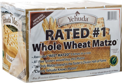 Yehuda Matzos Whole Wheat - 6-5 Lb