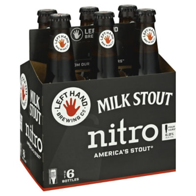 Left Hand Beer Milk Stout Americal Stout Nitro Pour Hard Bottle - 6-12 Fl.  Oz. - Safeway