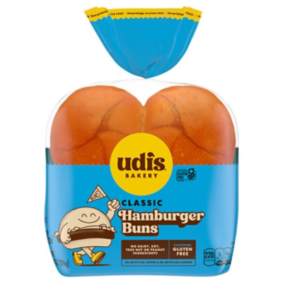 Udis Gluten Free Buns Classic Hamburger - 10.4 Oz - Image 2