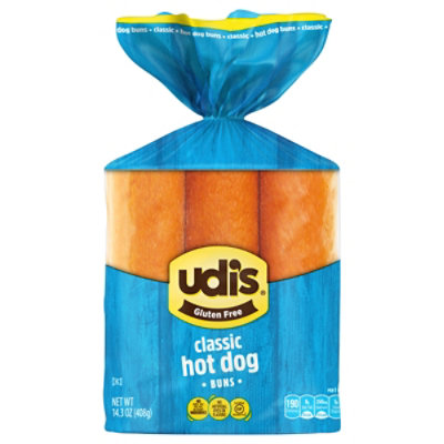 Udis Gluten Free Buns Classic Hot Dog - 14.3 Oz - Image 2