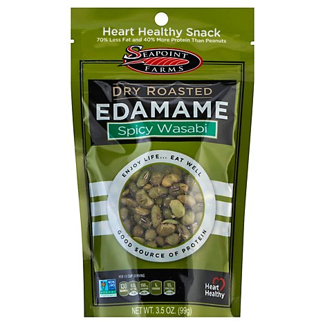 Seapoint Farms Edamame Dry Roasted Spicy Wasabi - 3.5 Oz