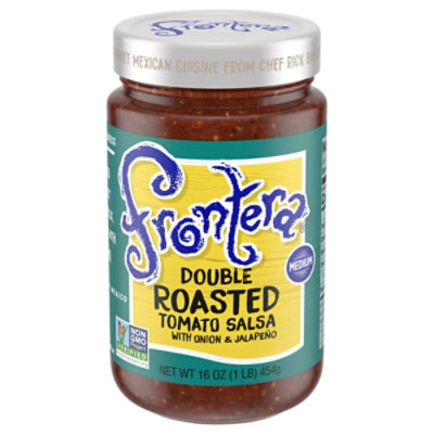 Frontera Salsa Double Roasted Tomato Medium Jar - 16 Oz