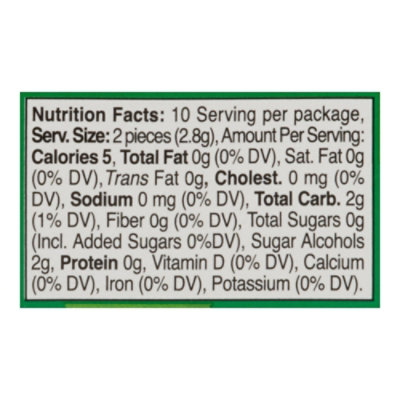Elite Must Chewing Gum Spearmint Flavored Sugar Free - 0.9 Oz - Image 3