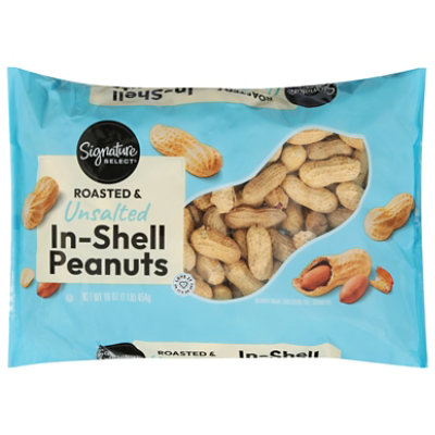 Signature Select/Farms Peanuts Roasted & Unsalted - 16 Oz - Image 2