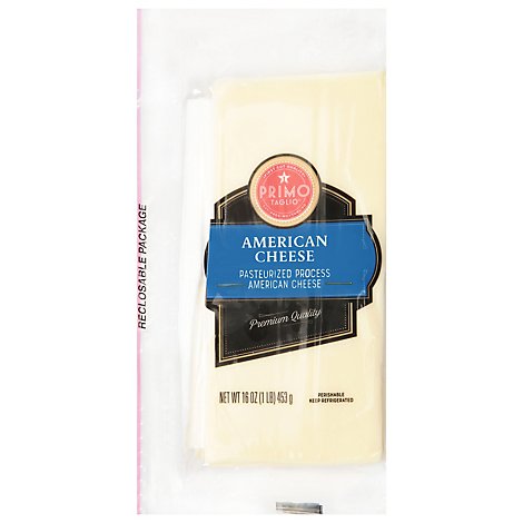 Primo Taglio Classics Cheese American White Sliced - 16 Oz