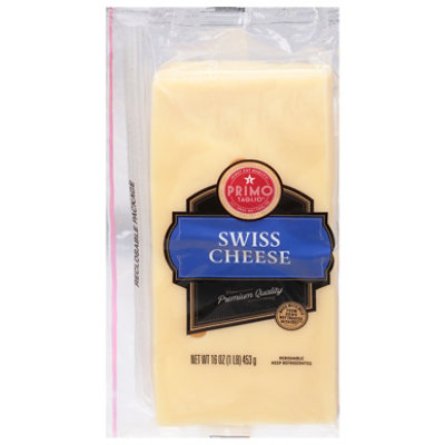 Primo Taglio Classics Cheese Sliced Swiss - 16 Oz