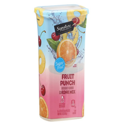 Signature SELECT Drink Mix Fruit Punch - 6-0.35 Oz