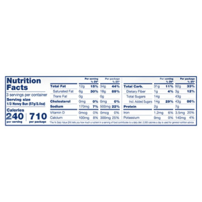 Tastykake Iced Honey Bun Individually Wrapped Pastry Snack 6 Oz - Image 3