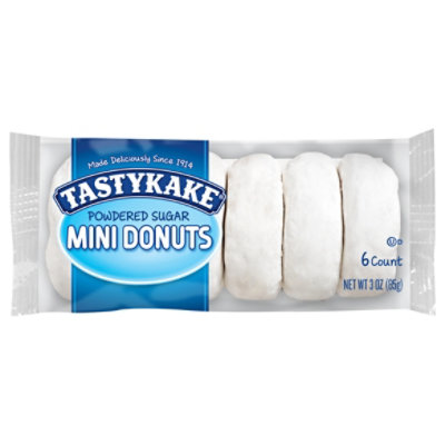 Tastykake Powdered Sugar Mini Donuts - 6 Count - Image 3