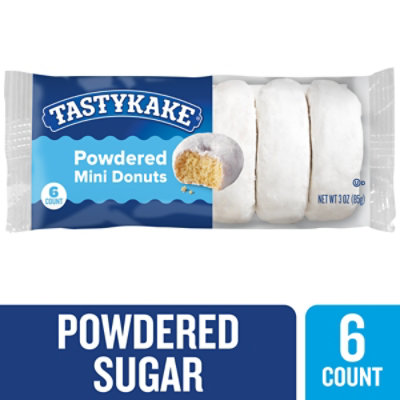 Tastykake Powdered Sugar Mini Donuts - 6 Count - Image 1