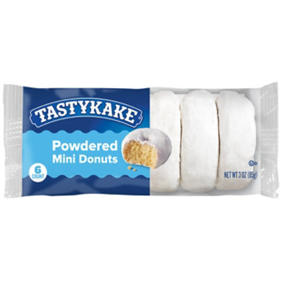 Tastykake Powdered Sugar Mini Donuts - 6 Count - Image 2