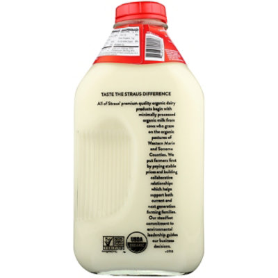 Straus Organic Whole Milk - Half Gallon - Safeway