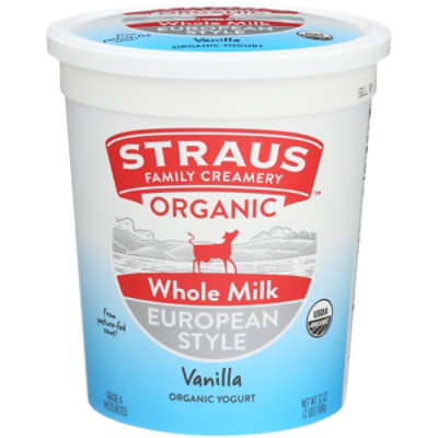 Straus Family Creamery Yogurt European Style Family Creamery Vanilla Whole Milk - 32 Oz - Image 3