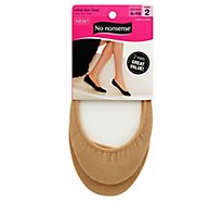 No Nonsense Nylons Ultra Low Liner Beige- 2 Pair