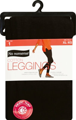 No Nonsence Cotton Leggings X Large Black - 1 Pair - Image 2