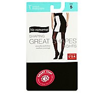 No Nonsense Great Shape Opaque Tghts Black Small - 1 Pair