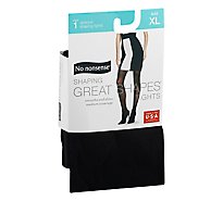 No Nonsense Great Shape Opaque Tghts Black Extra Large - 1 Pair